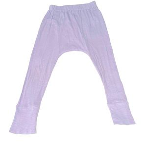 Kate Quinn | Girl’s Organic Pointelle Cotton Panda Pants | Soft Lavender 3T